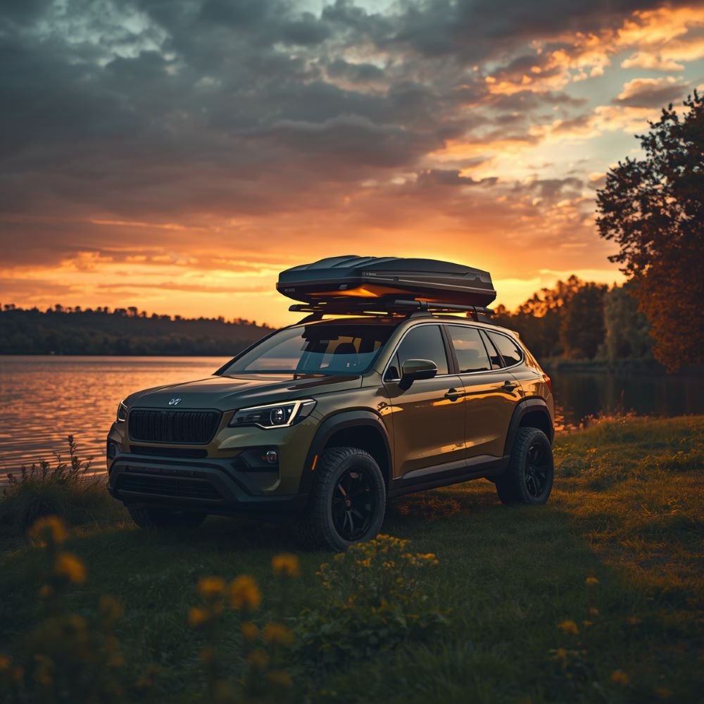 Porta equipaje para SUV y 4x4 instalado en techo del vehículo