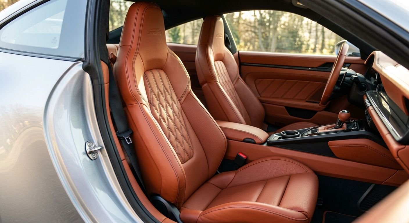 Estudio de diseño interior para carros. Combinaciones personalizadas de cojinería en cuero y acabados de lujo para vehículos en CARDEKO Colombia